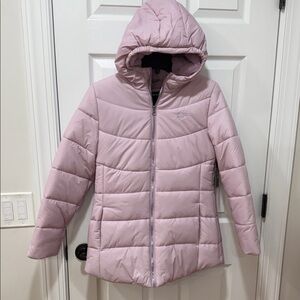 NWT Under Armour Light Pink/Lilac Kids Hooded Puffer Jacket